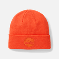 3D Embroidered Beanie TBL Tangerine Tango HERO