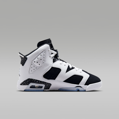Air Jordan 6 Retro "Black and White" Big Kids' Shoes
