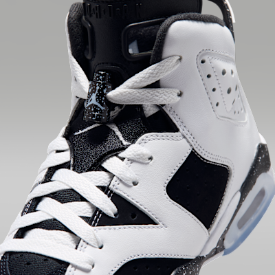 Air Jordan 6 Retro "Black and White" Big Kids' Shoes
