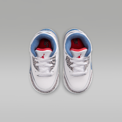 Jordan 3 Retro "True Blue" Baby/Toddler Shoes