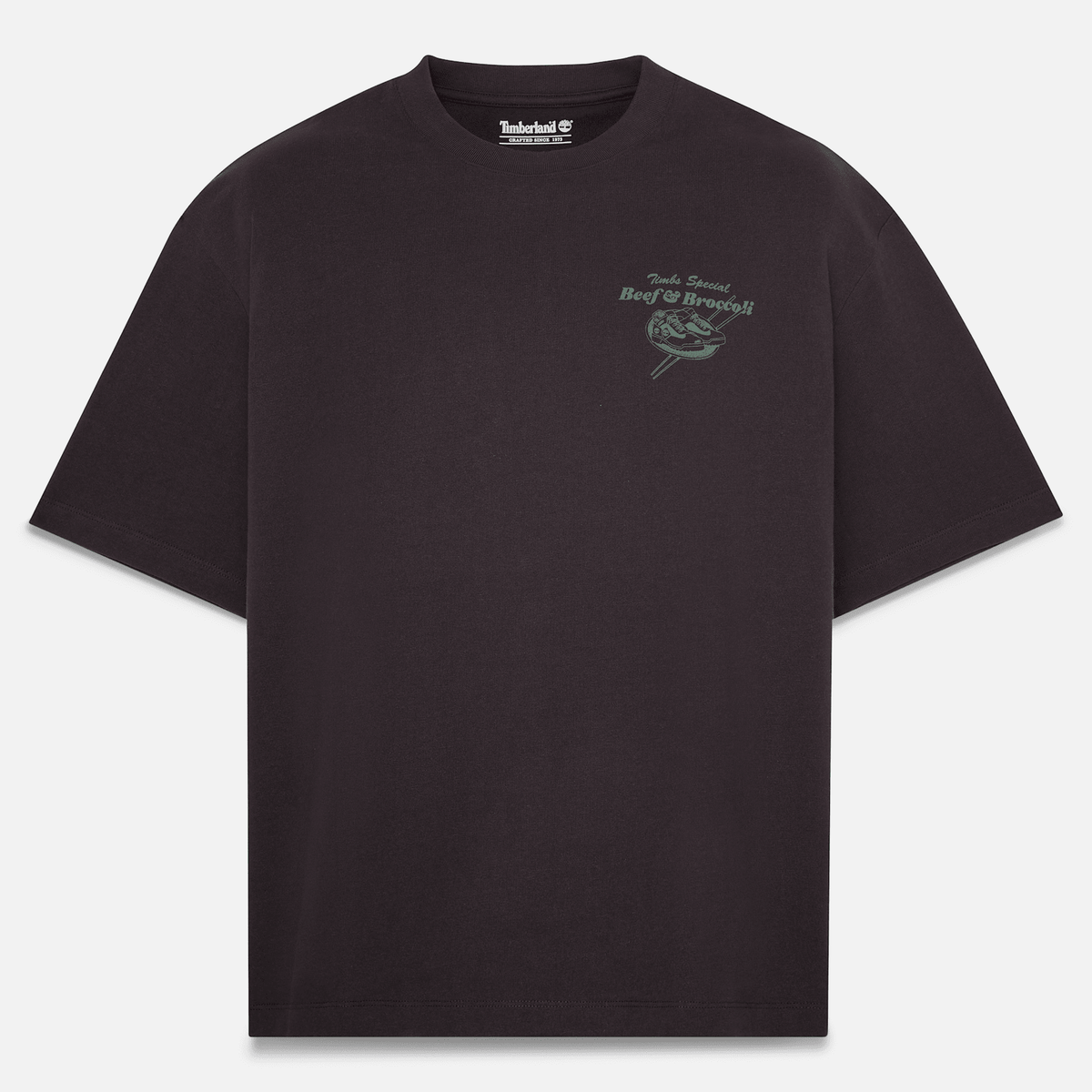 Mens Beef  Broccoli Graphic TShirt TBL Black HERO