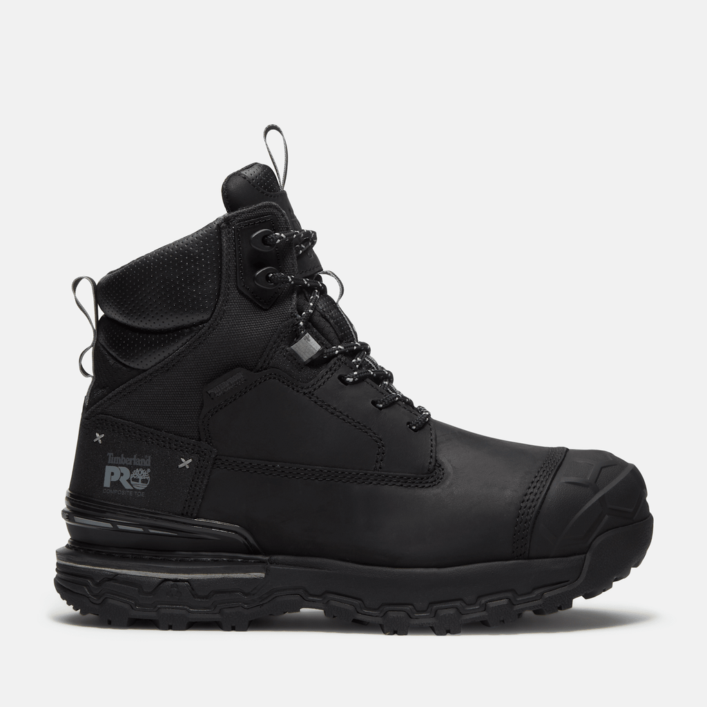 Mens Boondock Ultralight 6 CompositeToe Waterproof Work Boot TBL Black FullGrain HERO