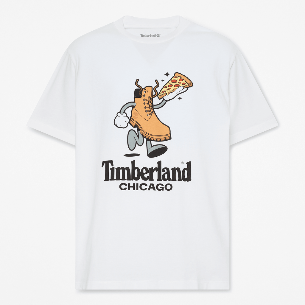 Mens Graphic City TShirt TBL Chicago White HERO