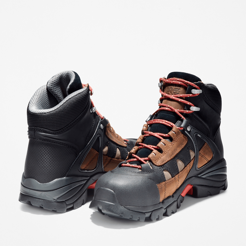 Mens Hyperion Alloy Toe Waterproof Work Boot TBL Brown ALT5
