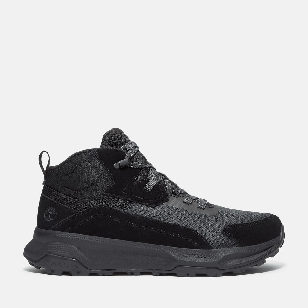Mens Motion Ledge Mid Sneaker TBL Black Suede HERO