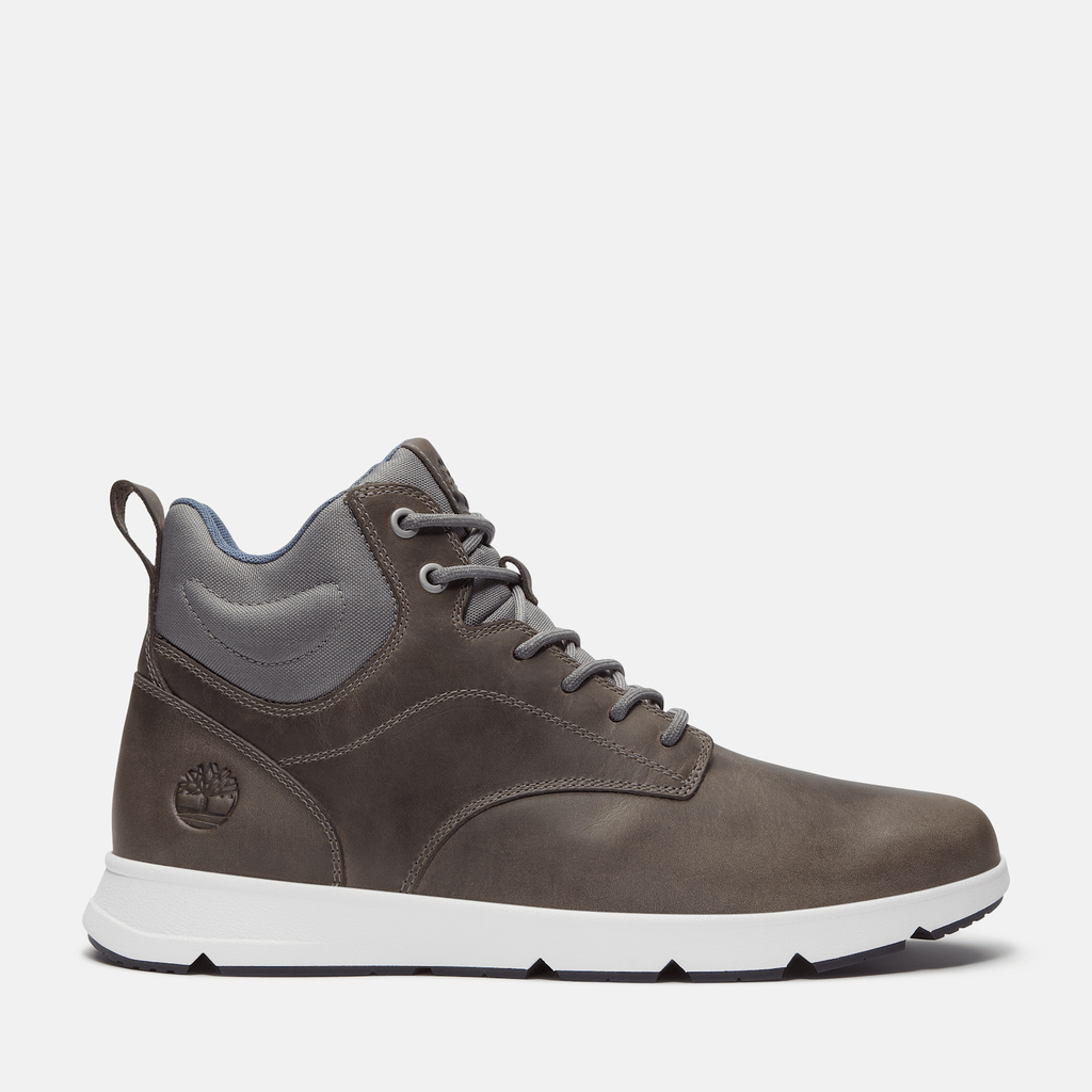 Mens Parker Street HighTop Sneaker TBL Dark Grey FullGrain HERO