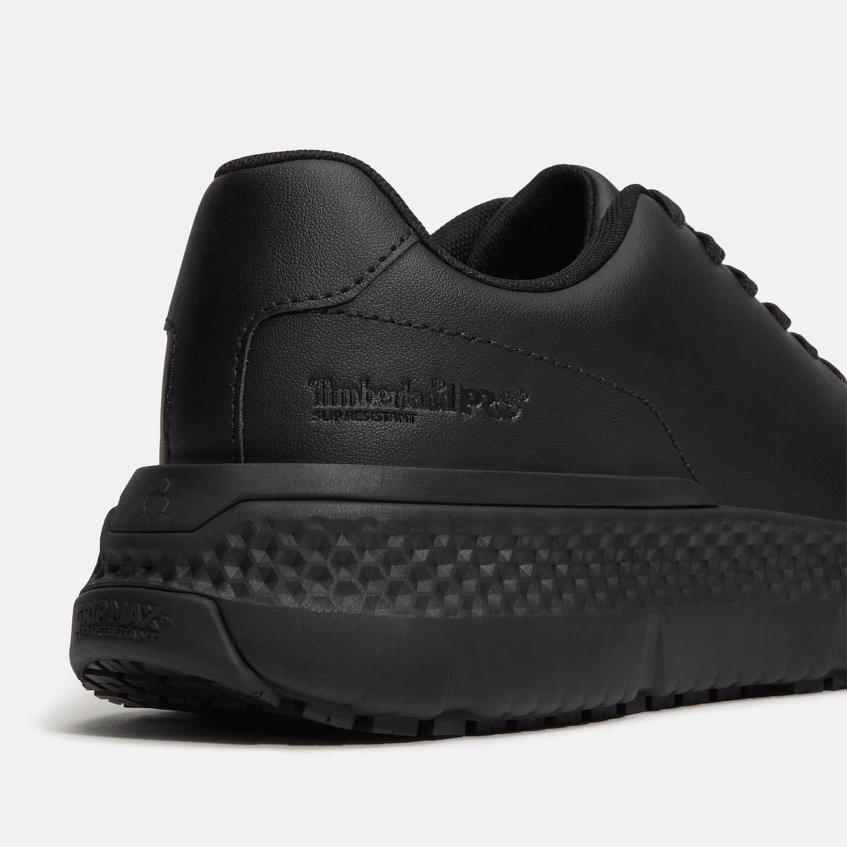 Mens Power Shift SlipResistant Hospitality Work Sneaker TBL Black Leather ALT7