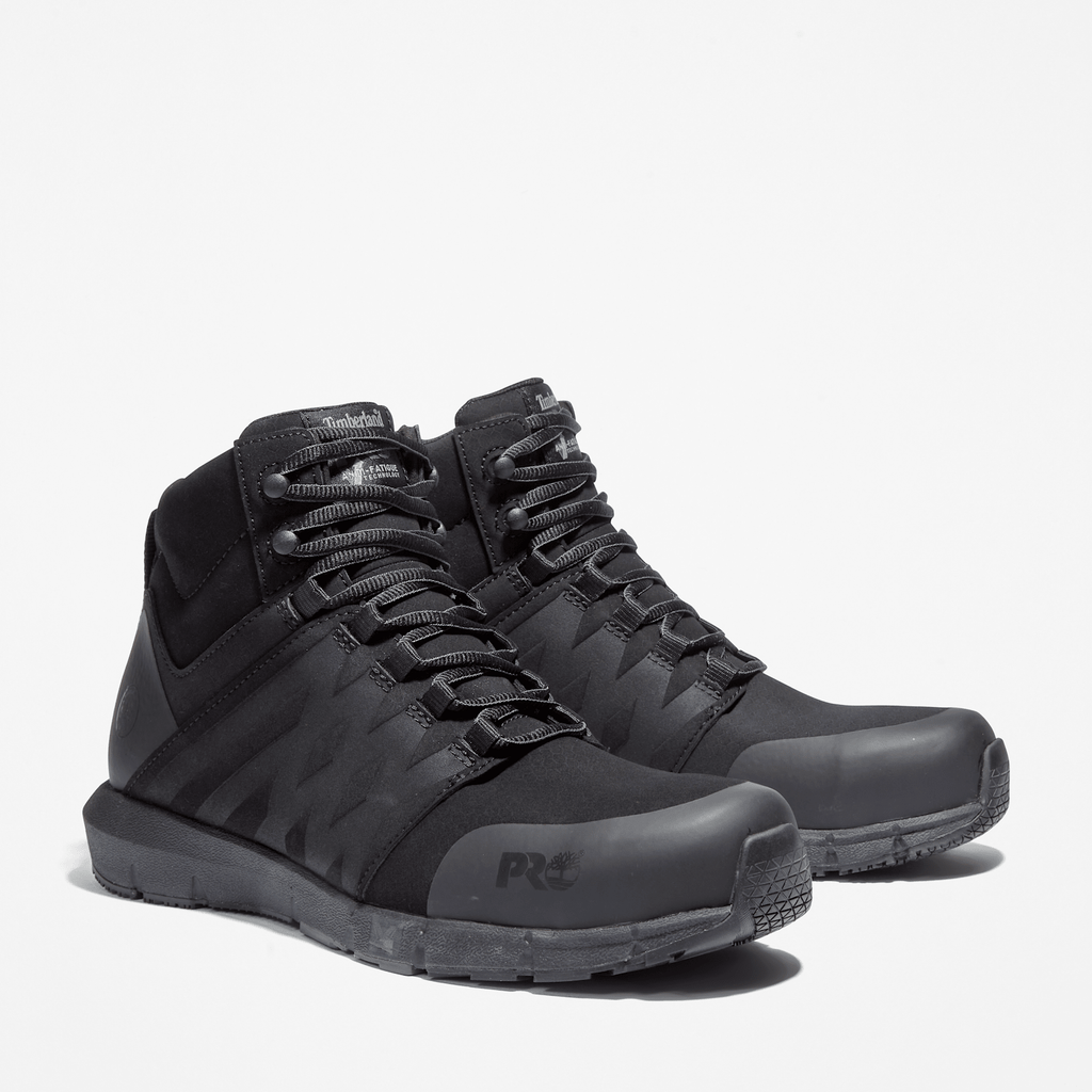 Mens Radius Composite Toe Work Sneaker TBL Black ALT4