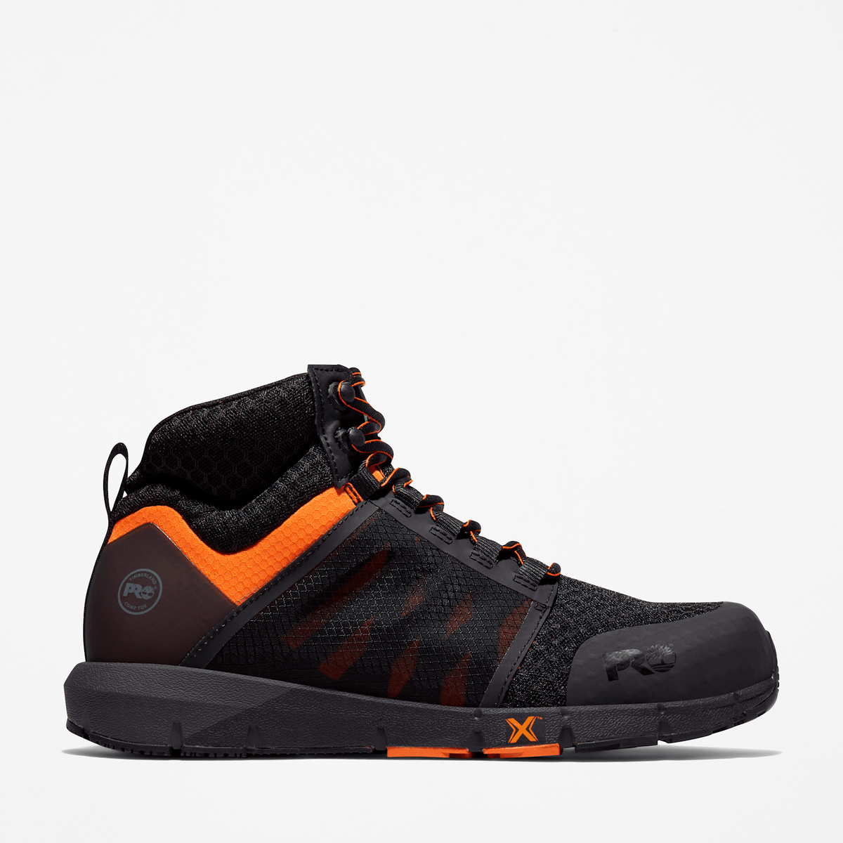 Mens Radius Composite Toe Work Sneaker TBL BlackOrange HERO
