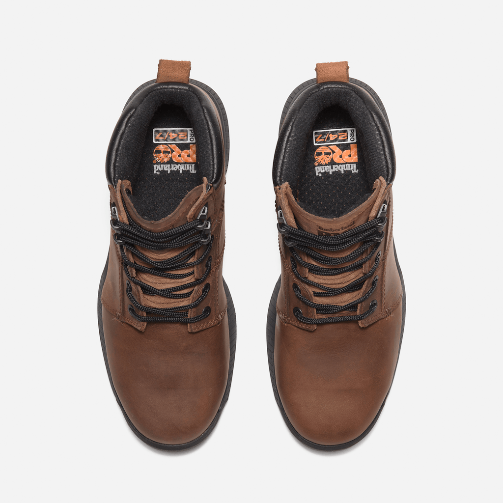 Mens Timberland PRO Montauk 6 Steel Toe Work Boot TBL Brown ALT2
