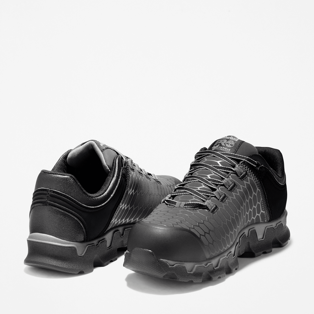 Mens Timberland PRO Powertrain Sport Alloy Toe Work Sneaker TBL Black ALT5