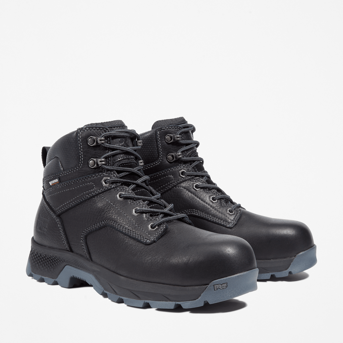 Mens Timberland PRO TiTAN EV 6 Waterproof CompToe Work Boot TBL Black ALT4