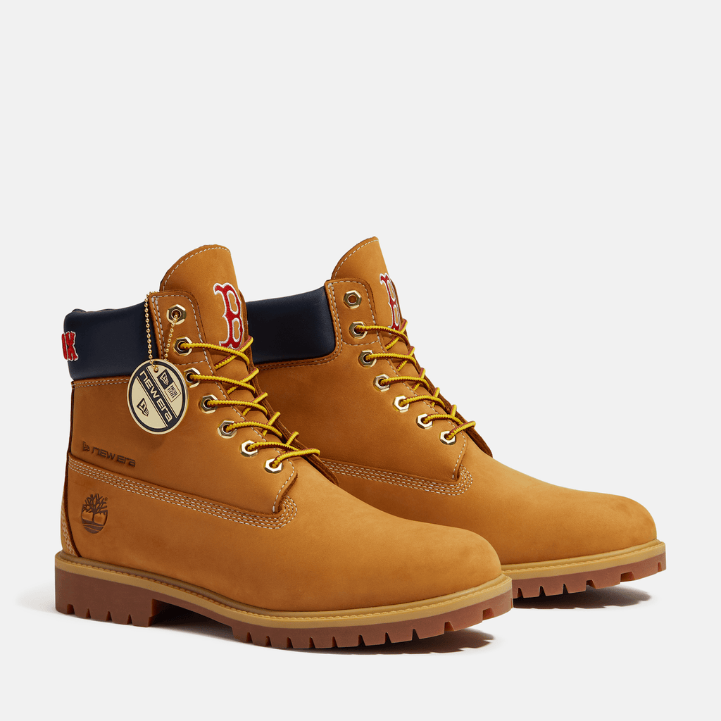 Mens Timberland x New Era Red Sox 6Inch Waterproof Boot TBL Wheat Red Sox ALT4