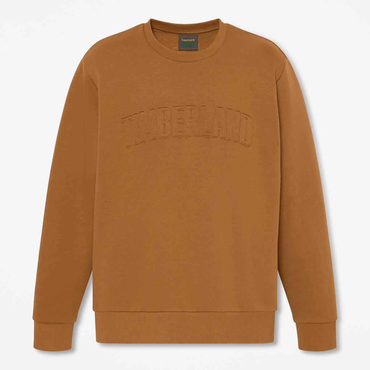 Mens Wareham Logo Patch Crew Sweatshirt TBL Dark Wheat HERO