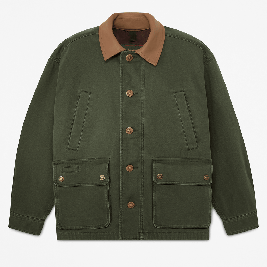Mens Wenham Field Coat TBL Dark Green HERO