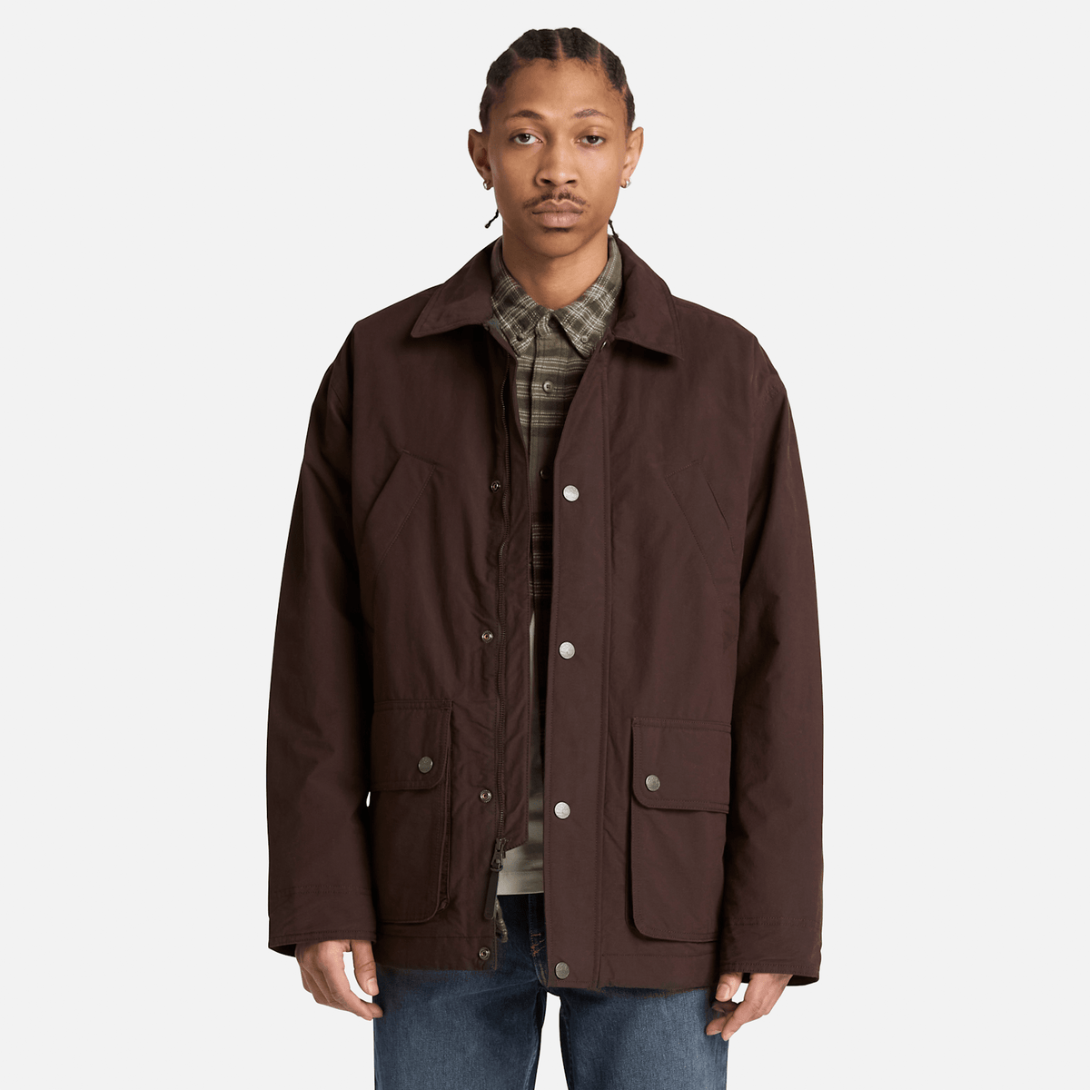 Mens Wenham Insulated Field Coat TBL Dark Brown ALT1