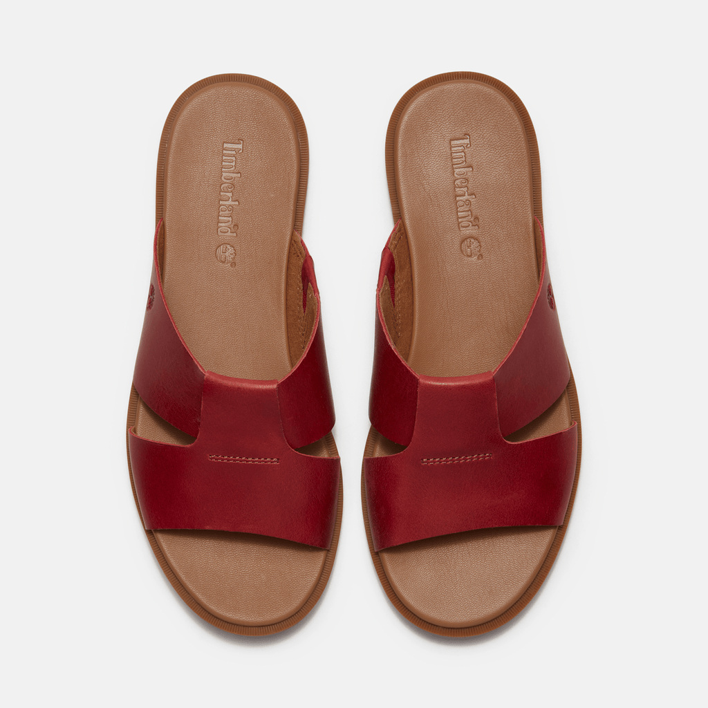Womens Calista Bay Slide Sandal TBL Red FullGrain ALT2