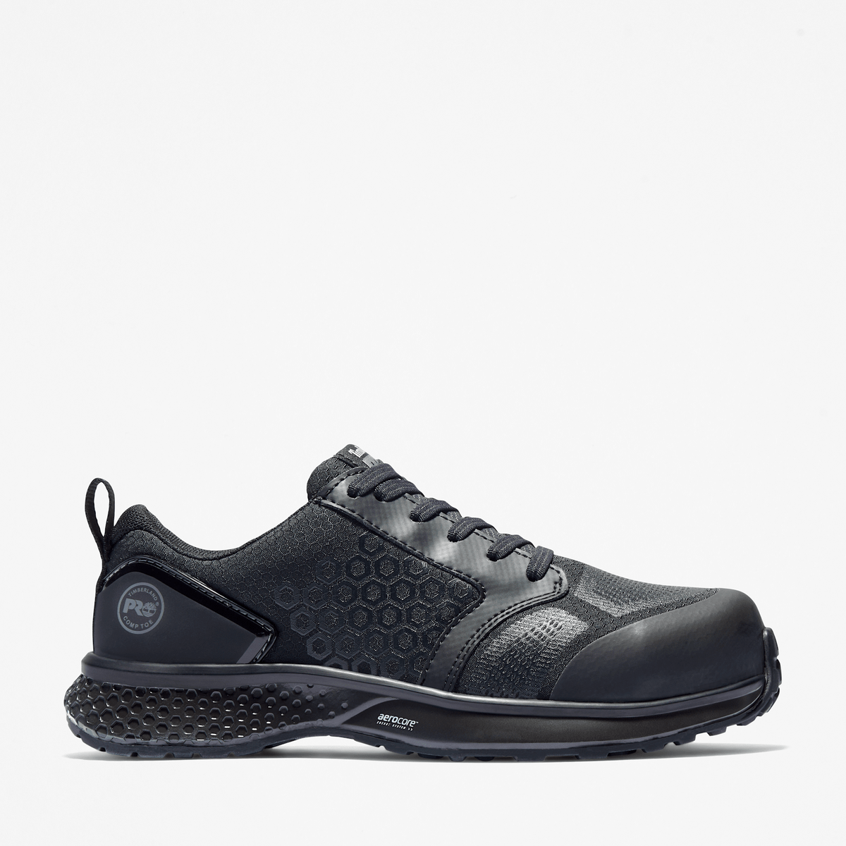 Womens Reaxion Composite Toe Work Sneaker TBL BlackGrey HERO