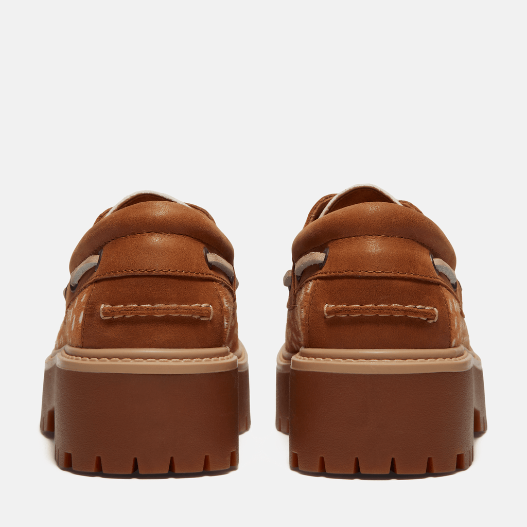 Womens Stone Street Platform Boat Shoe TBL Medium Brown FullGrainNatural ALT5