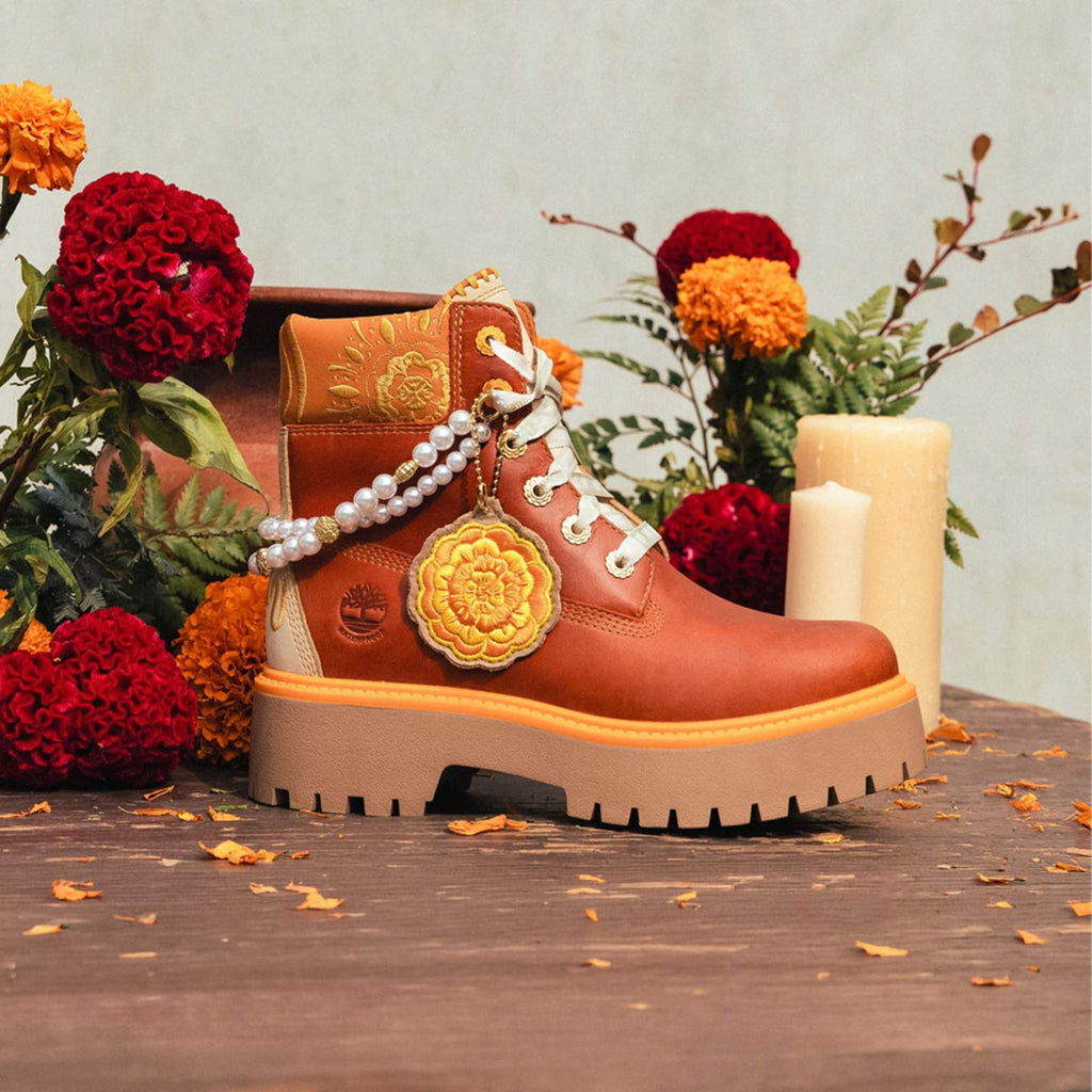 Womens Stone Street Platform Da de Muertos 6Inch Waterproof Boot TBL Rust FullGrainOrange ALTA