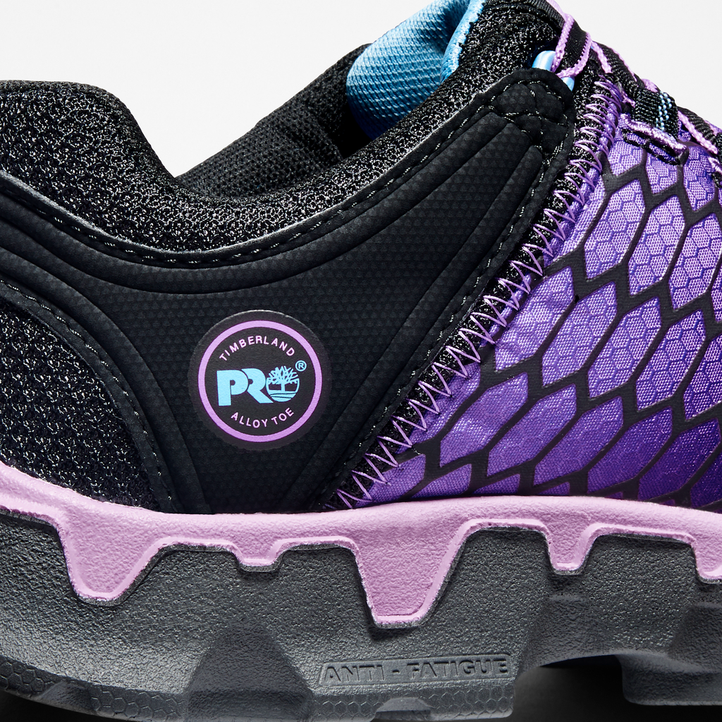 Womens Timberland PRO Powertrain Sport Alloy Toe Work Sneaker TBL BlackPurple ALT6