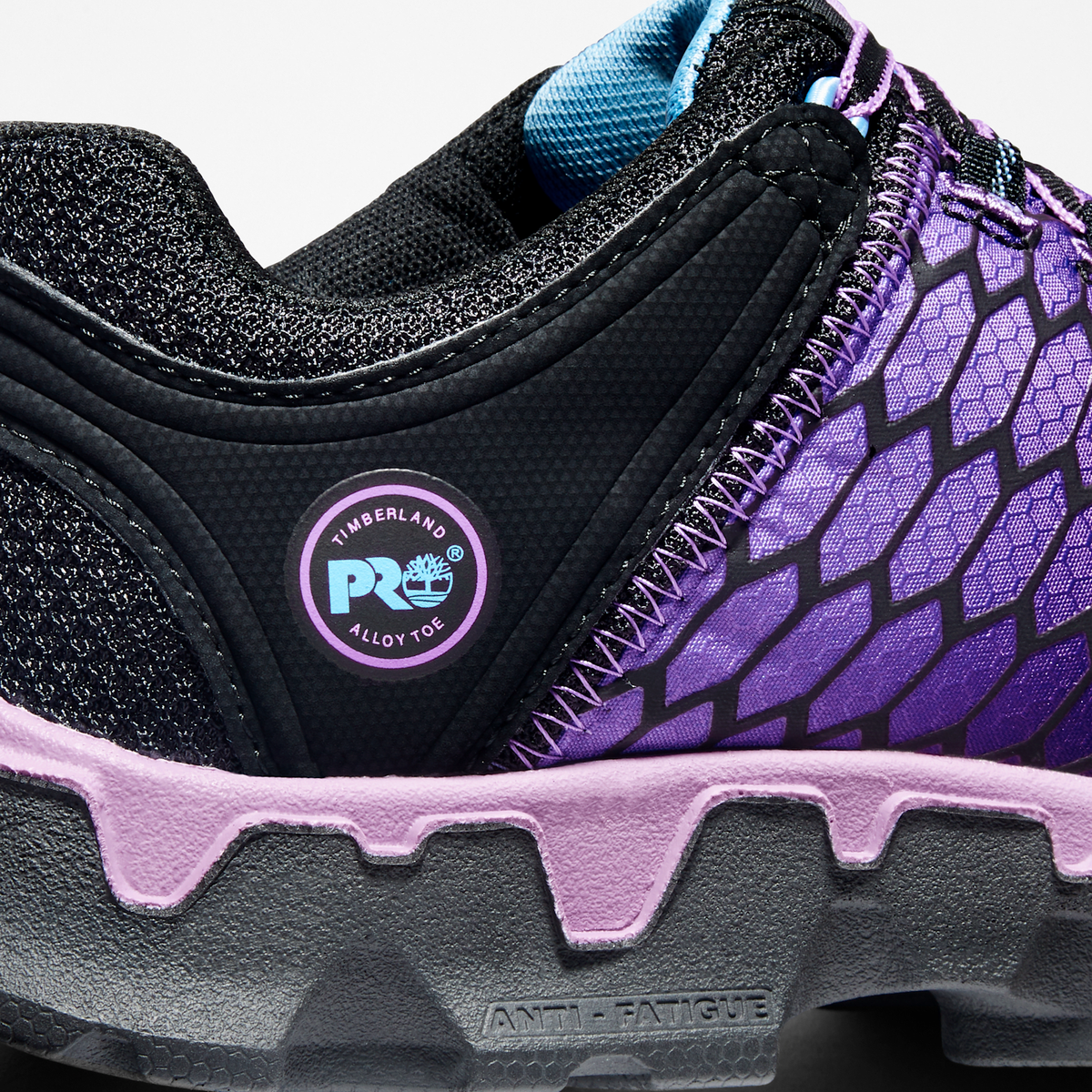 Womens Timberland PRO Powertrain Sport Alloy Toe Work Sneaker TBL BlackPurple ALT6