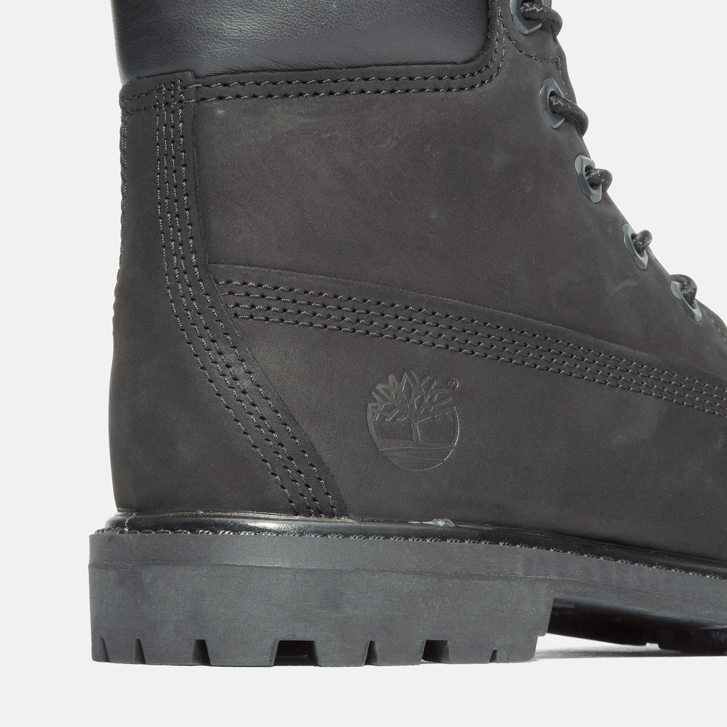 Womens Timberland Premium 6Inch Waterproof Boot TBL Black Nubuck ALT7