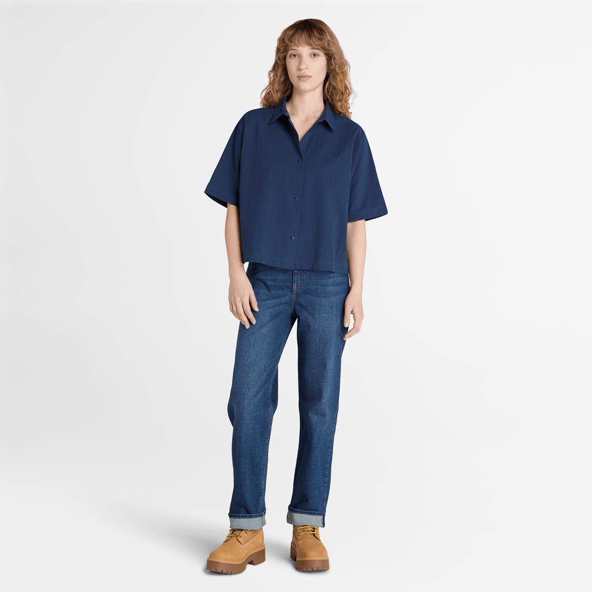 Womens Timberland StraightFit Denim Pant TBL Slate Blue ALT1