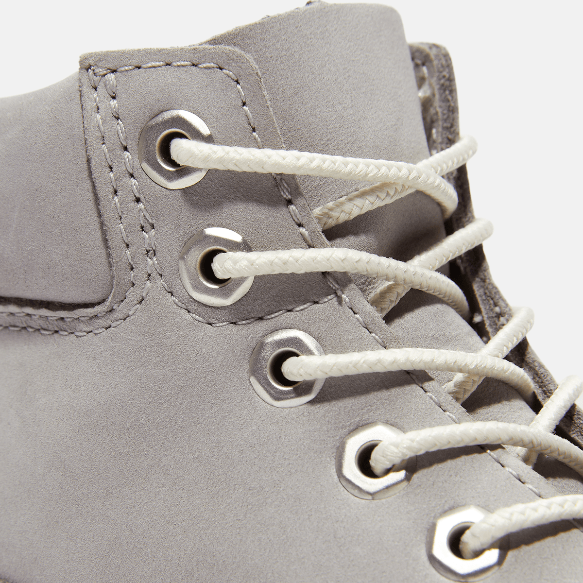Youth Timberland Premium 6Inch Waterproof Boot TBL Medium Grey Nubuck ALT7