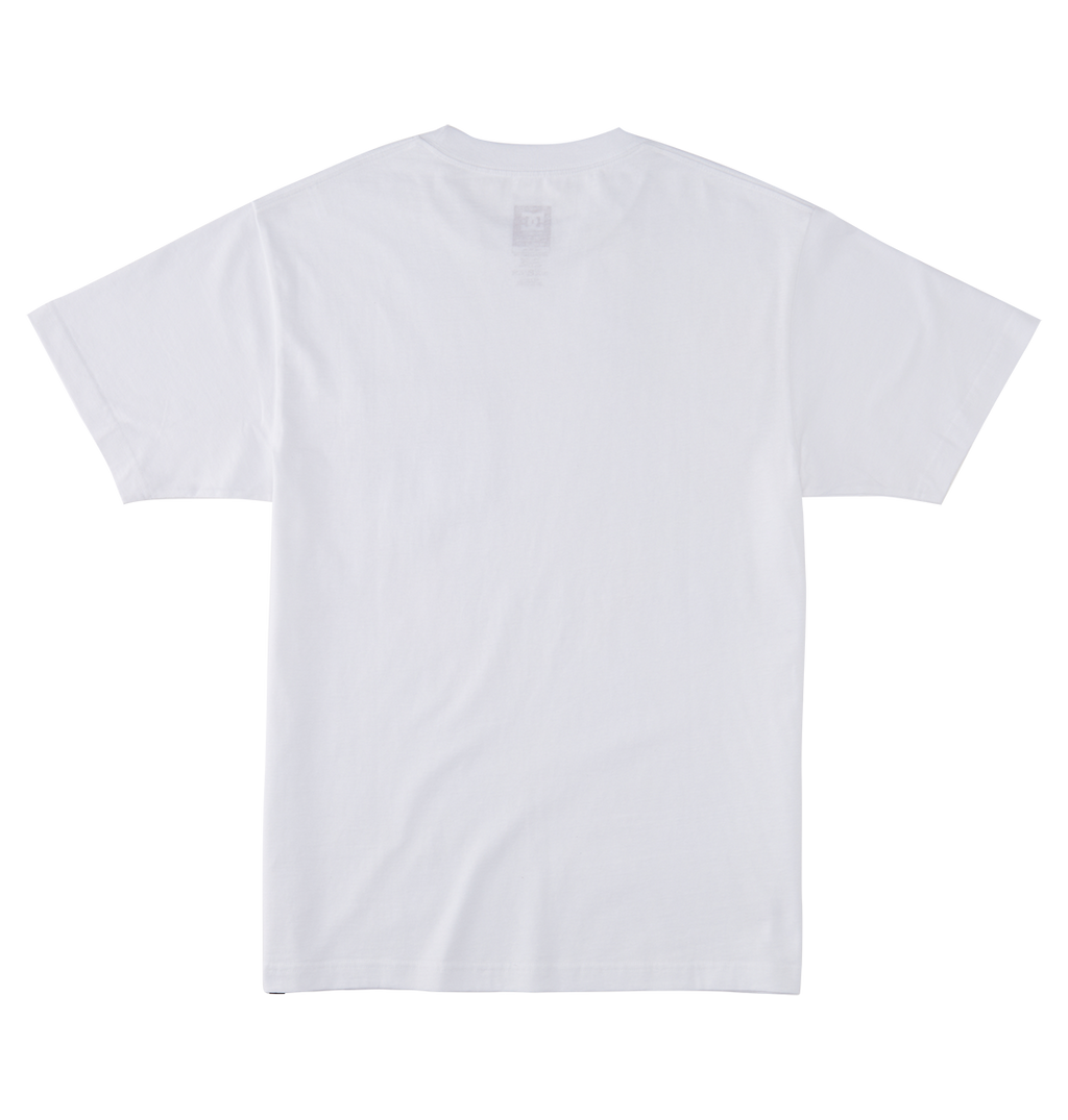 The Men's DC Star Pocket Tee by DC Shoes is shown from the back on a light gray background. Made from soft cotton with a relaxed fit, this t-shirt has no visible designs or logos.